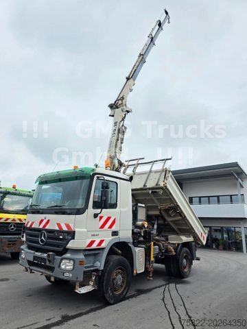 شاحنة قلابة ثلاثية الجوانب MERCEDES-BENZ Actros 1841 / 4X4 ALLRAD / Atlas 190 / Meiller