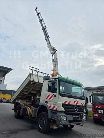 شاحنة قلابة ثلاثية الجوانب MERCEDES-BENZ Actros 1841 / 4X4 ALLRAD / Atlas 190 / Meiller