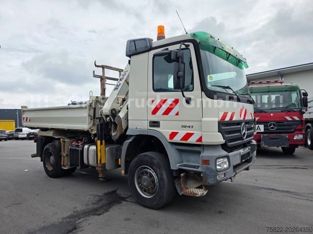شاحنة قلابة ثلاثية الجوانب MERCEDES-BENZ Actros 1841 / 4X4 ALLRAD / Atlas 190 / Meiller