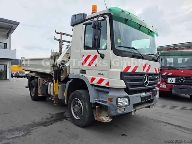شاحنة قلابة ثلاثية الجوانب MERCEDES-BENZ Actros 1841 / 4X4 ALLRAD / Atlas 190 / Meiller