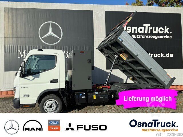 Kiepwagen bestelauto FUSO 3C15 Hinterkipper + Box Klima,AHK 3,5t,Diff.-Sp.