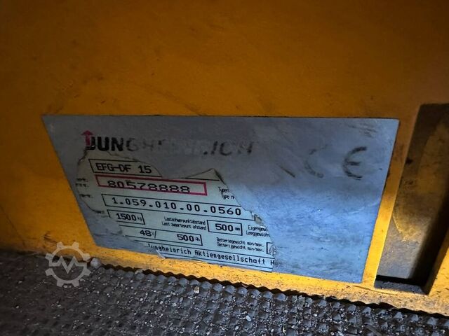 VS-22954 รถฟอร์คลิฟท์ไฟฟ้า Jungheinrich 3500 มม. JUNGHEINRICH EFG-DF-15