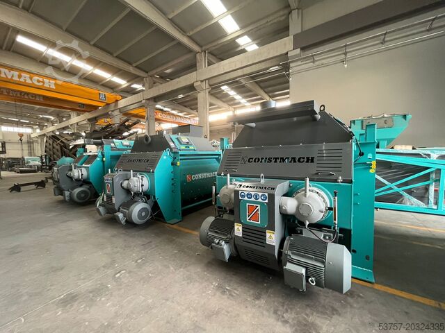 Mezcladora de hormigón, mezcladora de doble eje Constmach Twin shaft mixer (concrete mixer)