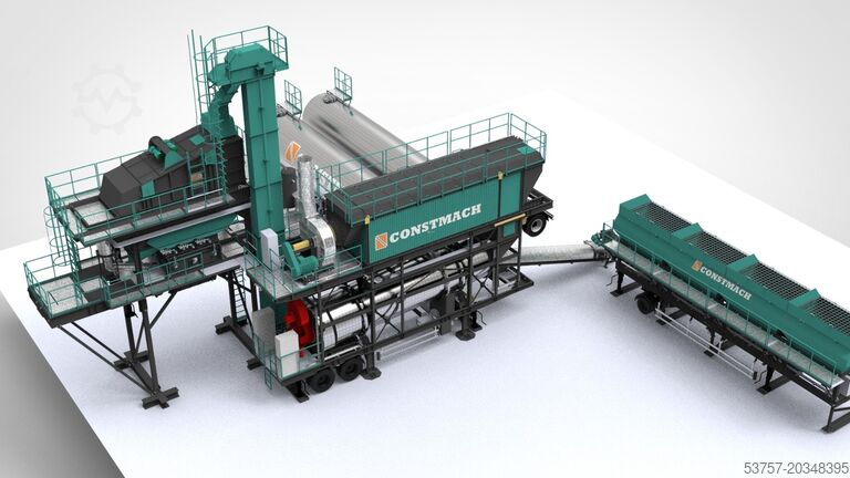 Asfalta maisījumu rūpnīca / Asfalta rūpnīca Constmach Asphalt Mix Plant Mobile Asphalt Mix Plant