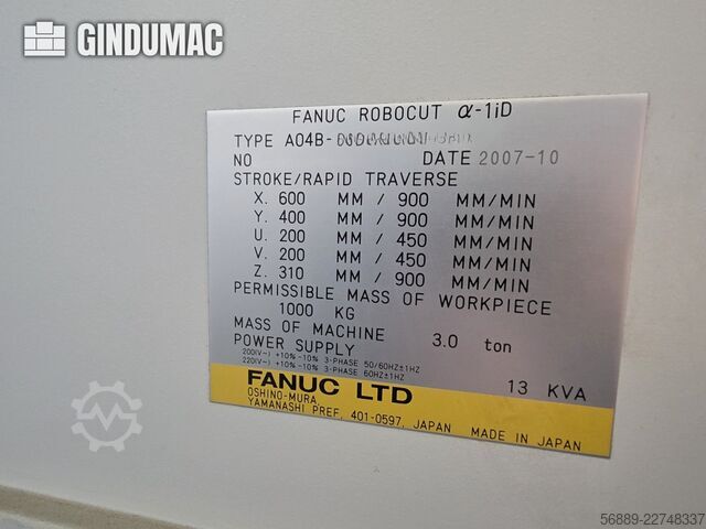 FANUC ROBOCUT alpha-1iD FANUC ROBOCUT alpha-1iD