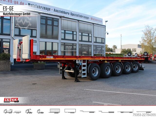 Semirreboque com plataforma de trabalho ES-GE 5-Achs-Ballastauflieger