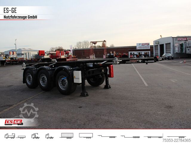 Poluprikolica za izmjenjive sanduke KRONE 3-Achs-Containerchassis 20'