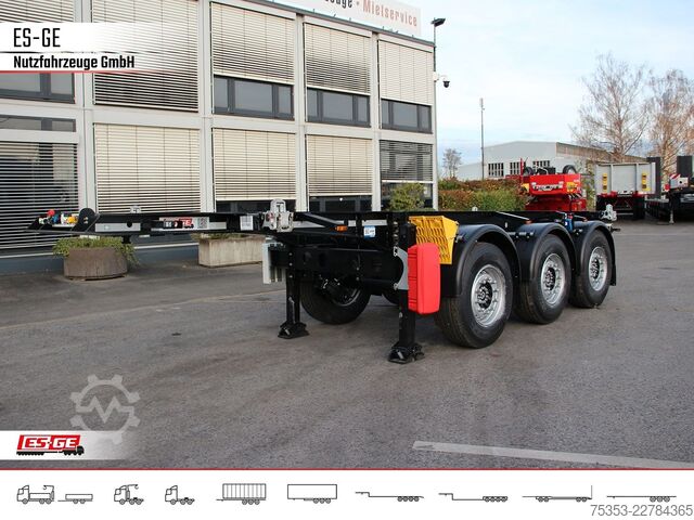 Poluprikolica za izmjenjive sanduke KRONE 3-Achs-Containerchassis 20'