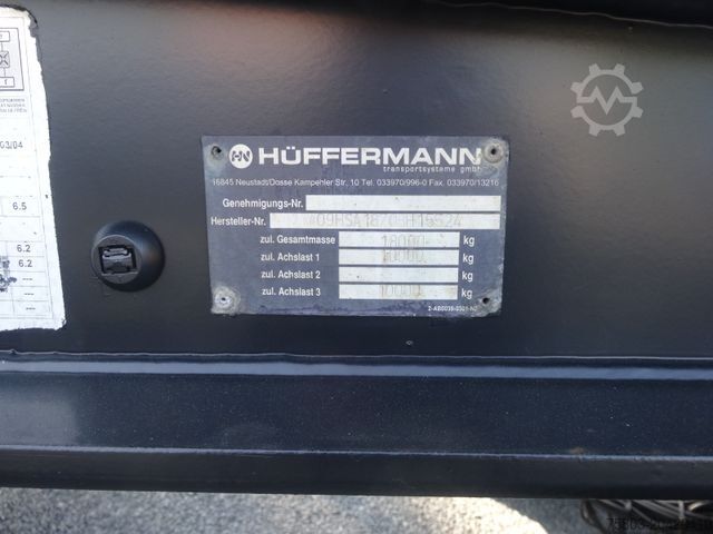 Rimorchio scarrabile HÜFFERMANN 18.70 HSA Abrollanhänger 1.Hand