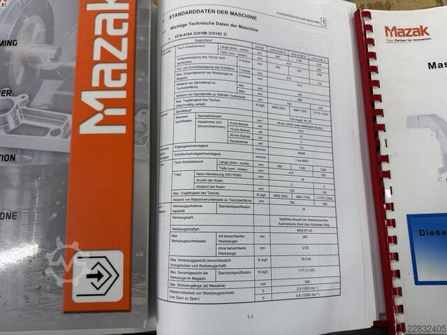 مركز تشغيل رأسي MAZAK NEXUS 410 A-II