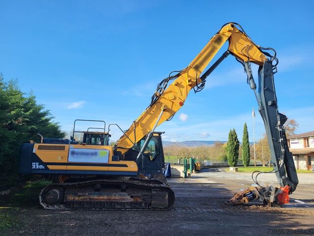 Bager za rušenje Hyundai HX330L with demolition boom, standard boom & shear