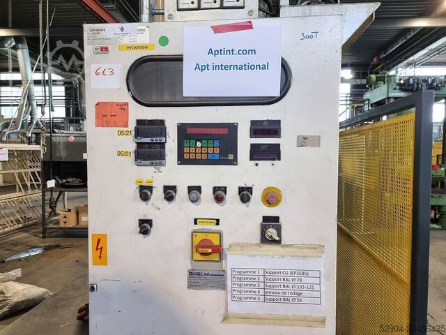 Prensas de ação simples de 4 colunas Ghielmi 300 ton heated