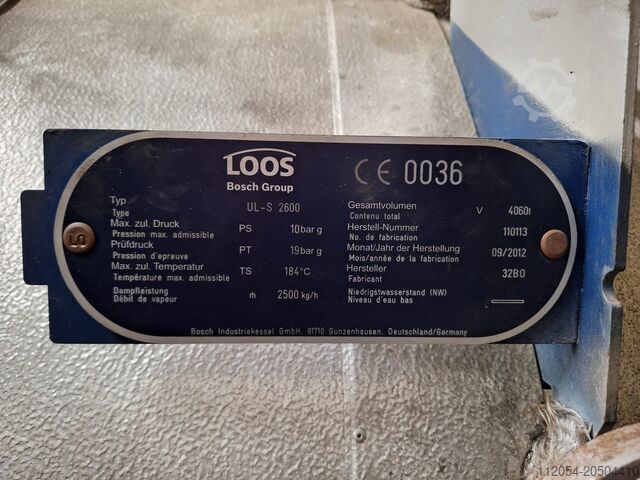 Steam boiler LOOS UL-S 2600