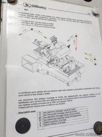 কেন্দ্রবিহীন গ্রাইন্ডিং মেশিন সিএনসি GHIRINGHELLI APG-M/CNC 6A