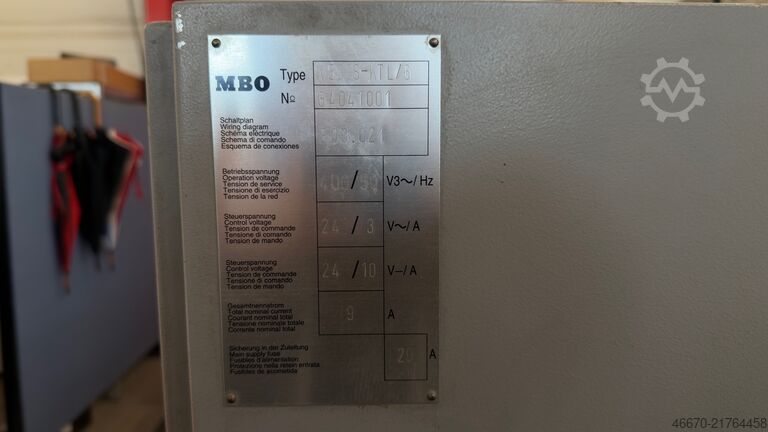 ভাঁজ করার মেশিন MBO K 530/6 SKTL