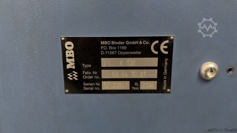 ভাঁজ করার মেশিন MBO K 530/6 SKTL