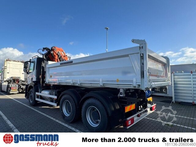 Kiper kamion Iveco X-Way AD300X46Z 6x4 mit Kran Atlas AK 206.4E-A2,