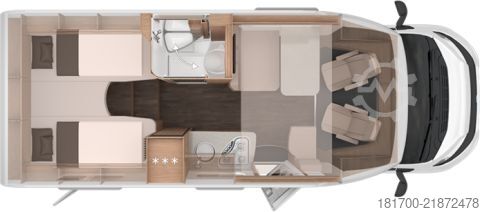 Poluintegrirani kamper Knaus L!VE WAVE 650 MEG Black Selection *TraumMobil*Automatik*Schwarz*