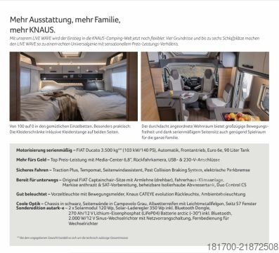 Poluintegrirani kamper Knaus L!VE WAVE 650 MEG Black Selection *TraumMobil*Autark e*