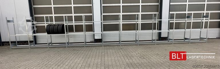 Включващи се рафтове ca. 34,56 lfm. Reifenregale META für bis zu 360 Reifen! Neuware