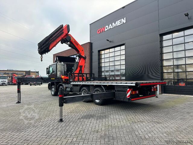 Camion-grue Mercedes-Benz Actros 4144 8x4 Palfinger PK 85002 9x hydr winc...