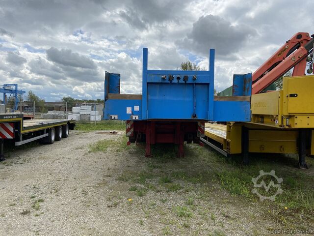 Low loader semitrailer stp 3 Achs Satteltieflader Platofür Fertigteile oder Baumaschinen