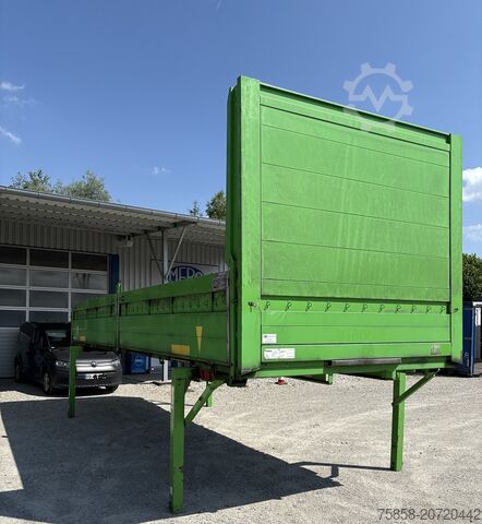Swap body with flatbed Krone Baustoff 7,45 Multilockrahmen Türen