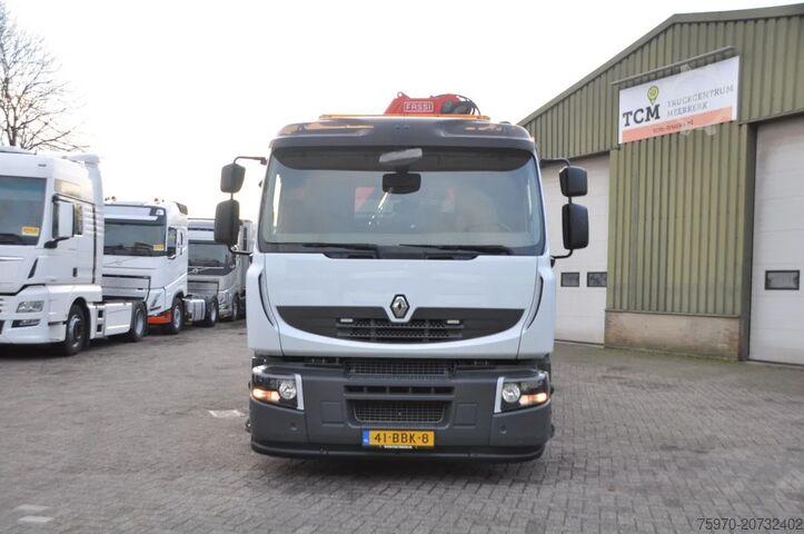 Autokrāna kravas automašīna Renault Premium Lander 380 6X2 2012 FASSI 45Tm + AFSTAN...