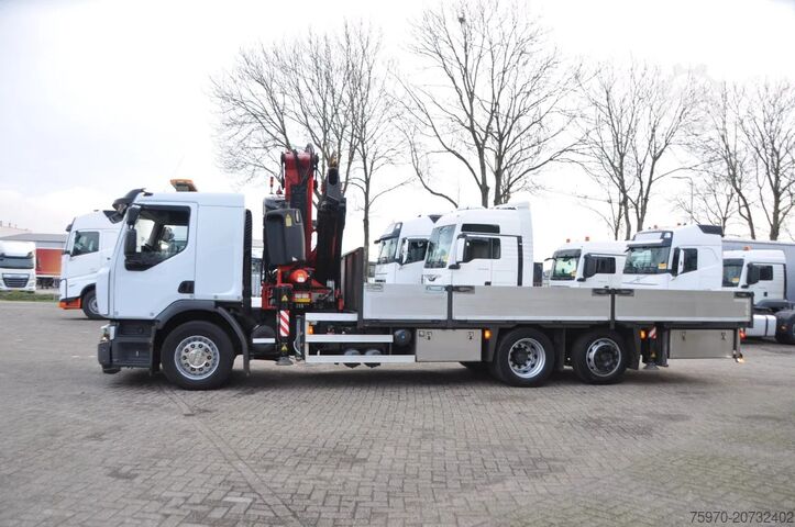 Autokrāna kravas automašīna Renault Premium Lander 380 6X2 2012 FASSI 45Tm + AFSTAN...