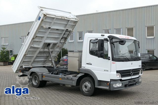 Трёхсторонний самосвальный фургон MERCEDES-BENZ 816 K Atego 4x2, Meiller, 3. Sitz, 2x AHK
