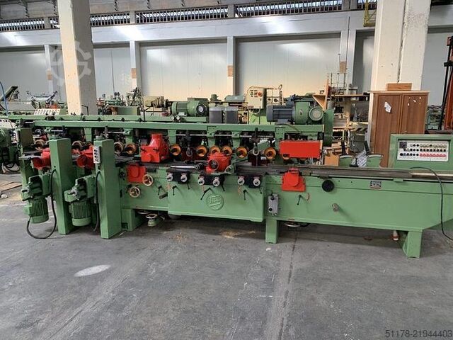 Garlopa de quatro faces Weinig modelo PFA 17N com 8 eixos Weinig PFA 17N