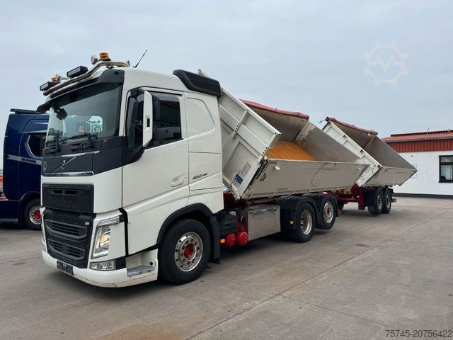 Three-sided tipper truck VOLVO FH 460 I SAVE * LIFTACHSE * ALCOA *KOMPLETT *