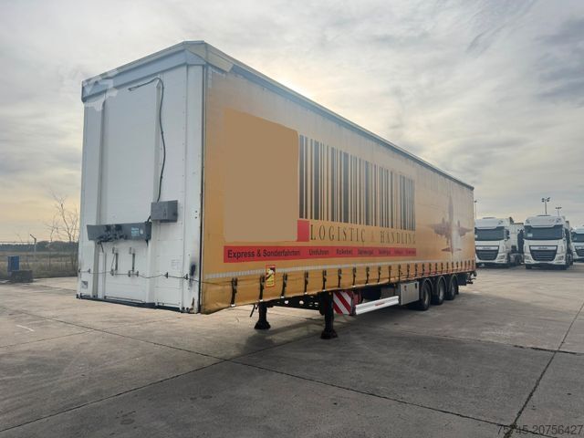 Open semitrailer with tarp KÄSSBOHRER MEGA * AIR CARGO * ROLLER BED * PR.+PLANE