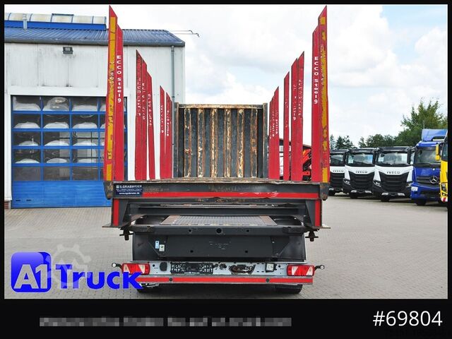 Poluprikolica za transport trupaca FLIEGL SDS01, Langholz, Containeraufbau, Liftachse,
