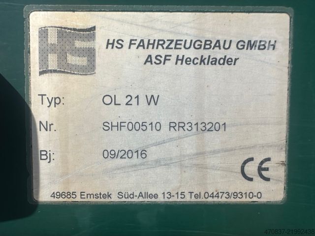 Camion à ordures MAN TGS 26.320 / HS ASF OL 21 W + Schüttung