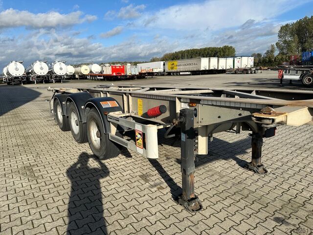  Van Hool 3-ASSIGE OPLEGGER 20FT/30FT ADR CHASSIS / galva...