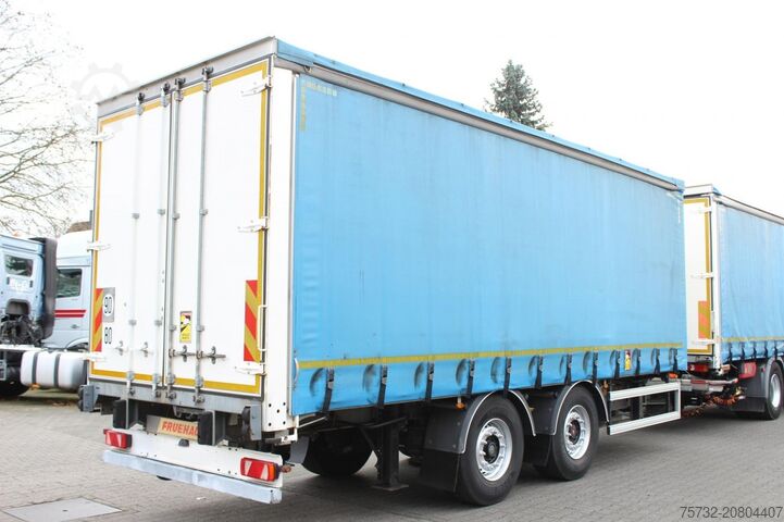 Відкритий причіп з тентом Fruehauf Fruehauf 2-Achser SAF Edscha Alu Bordwände