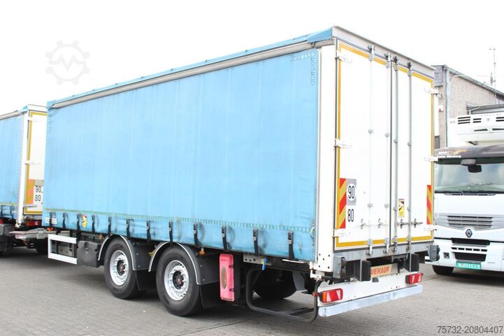 Відкритий причіп з тентом Fruehauf Fruehauf 2-Achser SAF Edscha Alu Bordwände