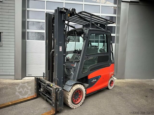 Elektrický 4 -kolesový vysokozdvižný vozík Linde E45HL-01/600 - TRIPLEX 5,5 m - KLIMA !!!