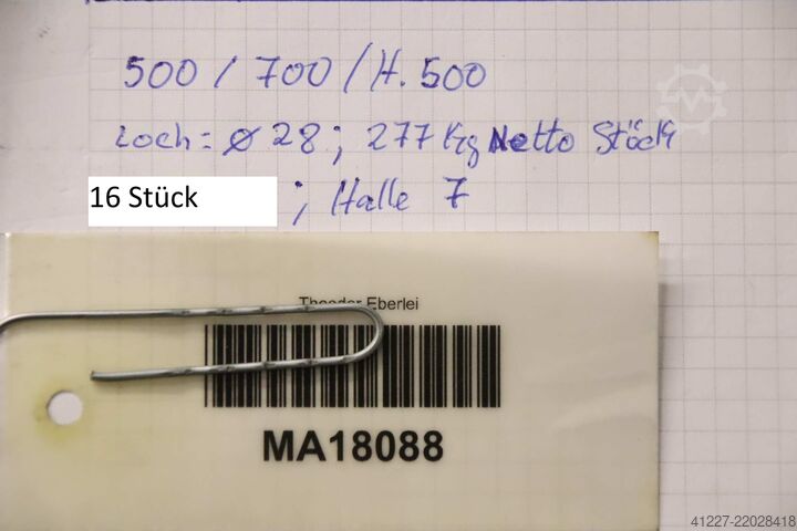 Cubo de fixação Guss 500/700/H500 mm