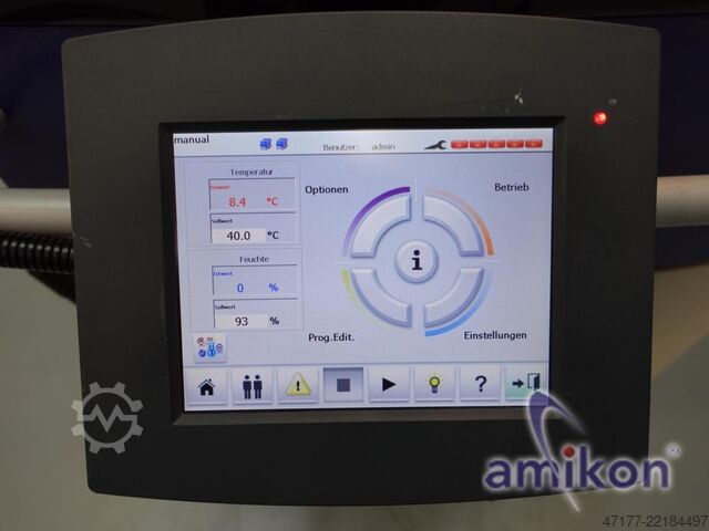 Câmara climática com humidade, 335 litros Weiss WK3-340/40 -42°C bis +180°C