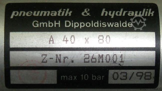 Pneumatikzylinder Pneumatik 40 X 80