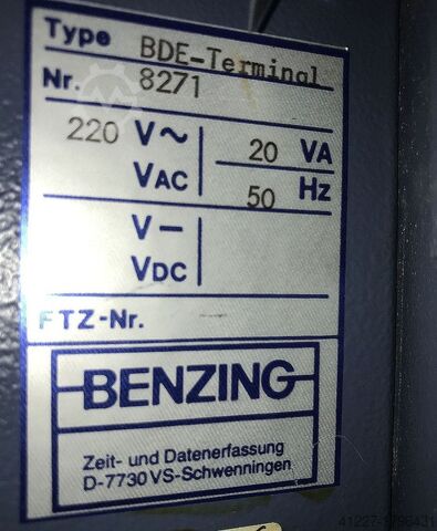 Dispositivo de registo de tempo BENZING BDE-Terminal