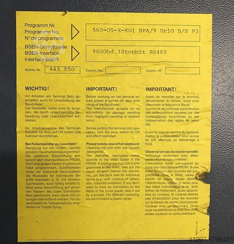 Dispositivo de registo de tempo BENZING BDE-Terminal