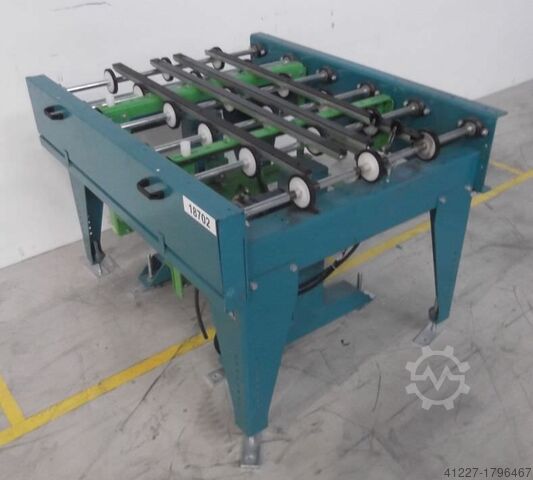 Roller conveyor driven Grenzebach mit Hubeinheit