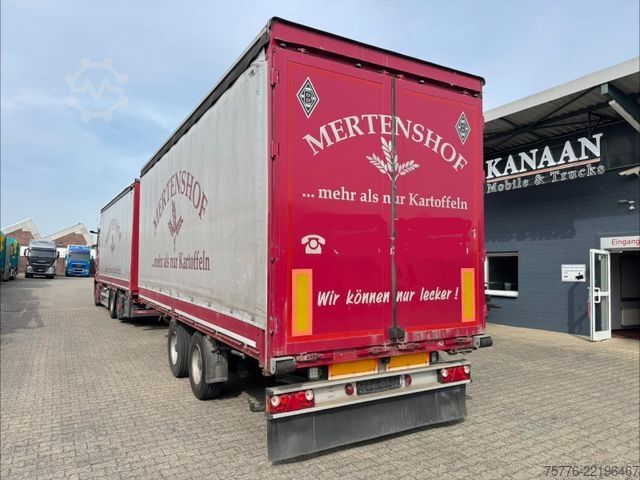 تریلر باز با چادر برزنتی ACKERMANN-FRUEHAUF Z-PA 11.9/7.4E  Tandem Anhänger TÜV NEU