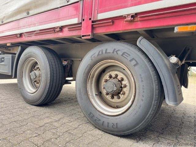 تریلر باز با چادر برزنتی ACKERMANN-FRUEHAUF Z-PA 11.9/7.4E  Tandem Anhänger TÜV NEU