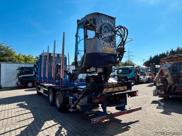 Kamion za prijevoz drva DAF XF 530 Plattform Kesla Kran Typ 2112 +Kabine