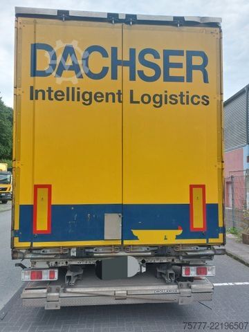 Åben sættevogn med presenning KRONE SD Profiliner-Ladebordwand-Edscha