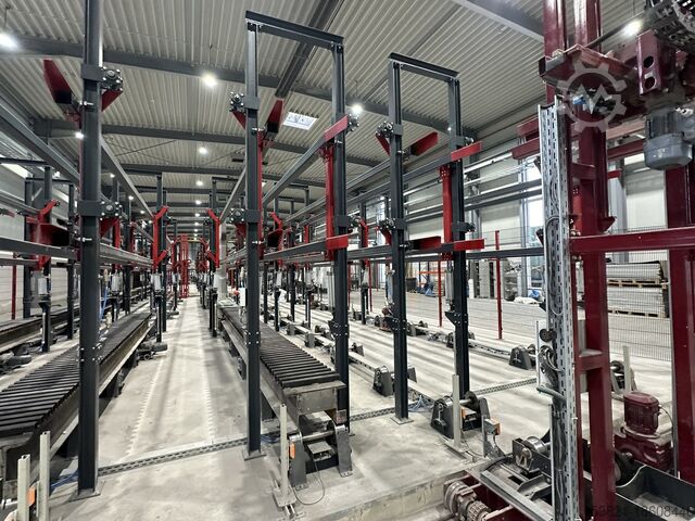 Komplett gyártósor Produktionsanlage für Fertigwände Stein 
